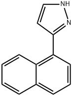 3-(1-ナフチル)-1H-ピラゾール HYDROCHLORIDE 化学構造式