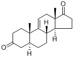 5α-アンドロスタ-9(11)-エン-3,17-ジオン 化学構造式