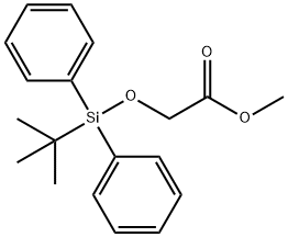 Methyl 2-((tert-butyldiphenylsilyl)oxy)acetate Struktur