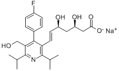 Desmethyl Cerivastatin, Sodium Salt Struktur