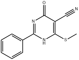 4-(METHYLTHIO)-6-OXO-2-PHENYL-1,6-DIHYDROPYRIMIDINE-5-CARBONITRILE|4-(METHYLTHIO)-6-OXO-2-PHENYL-1,6-DIHYDROPYRIMIDINE-5-CARBONITRILE
