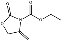 3-Oxazolidinecarboxylic  acid,  4-methylene-2-oxo-,  ethyl  ester Structure