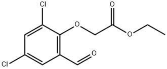ETHYL 2-(2,4-DICHLORO-6-FORMYLPHENOXY)ACETATE Struktur