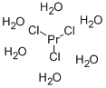 Praseodymium(III) chloride hexahydrate Struktur