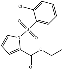 Ethyl 1-[(2-Chlorophenyl)sulfonyl]-1H-pyrrole-2-carboxylate Struktur