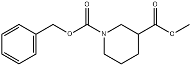 PIPERIDINE-1,3-DICARBOXYLIC ACID 1-BENZYL ESTER 3-METHYL ESTER Struktur