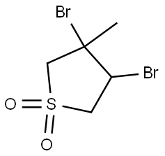 (3S,4S)-3,4-DIBROMO-3-METHYL-TETRAHYDRO-THIOPHENE 1,1-DIOXIDE Structure
