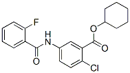 cyclohexyl 2-chloro-5-[(2-fluorobenzoyl)amino]benzoate Structure
