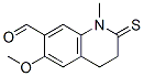 7-Quinolinecarboxaldehyde,  1,2,3,4-tetrahydro-6-methoxy-1-methyl-2-thioxo- Struktur