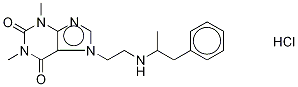 fenetylline hydrochloride Struktur