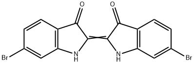 3H-Indol-3-one, 6-bromo-2-(6-bromo-1,3-dihydro-3-oxo-2H-indol-2-ylidene)-1,2-dihydro- Structure