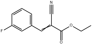 2-Propenoic acid, 2-cyano-3-(3-fluorophenyl)-, ethyl ester, 19310-52-2, 结构式