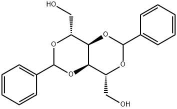 2-O,4-O:3-O,5-O-ジベンジリデン-D-マンニトール 化学構造式