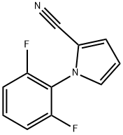 1-(2,6-difluorophenyl)-1H-pyrrole-2-carbonitrile Struktur