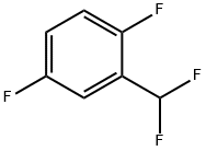 2-(Difluoromethyl)-1,4-difluorobenzene Struktur