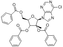 6-Chloro-9-(2,3,5-tri-O-benzoyl-2-C-methyl-beta-D-ribofuranosyl)-9H-purine