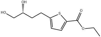 ETHYL 5-[(3R)-3,4-DIHYDROXYBUTYL]THIOPHENE-2-CARBOXYLATE Struktur
