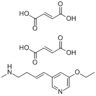 4-(5-ETHOXY-3-PYRIDINYL)-N-METHYL-(3E)-3-BUTEN-1-AMINE DIFUMARATE 结构式