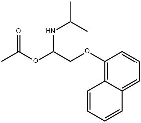 O-acetylpropranolol Struktur