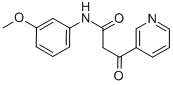 N-(3-METHOXYPHENYL)-3-OXO-3-PYRIDIN-3-YLPROPANAMIDE Structure