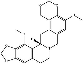 (15bS)-9,10,15b,16-Tetrahydro-5,15-dimethoxy-1H,7H-[1,3]benzodioxino[6,5-g][1,3]benzodioxolo[5,6-a]quinolizine Structure