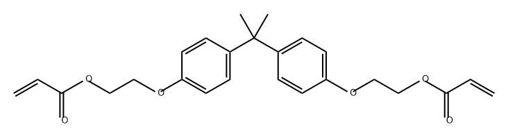 ETHOXYLATED BISPHENOL A DIACRYLATE Structure