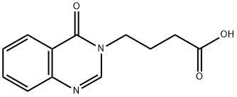 4-(4-オキソキナゾリン-3(4H)-イル)ブタン酸 化学構造式