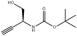 Carbamic acid, [(1S)-1-(hydroxymethyl)-2-propynyl]-, 1,1-dimethylethyl ester|叔-丁基N-[(1S)-1-(羟基甲基)丙-2-炔基]氨基甲酸酯
