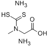 N-(DITHIOCARBOXY)SARCOSINE, DIAMMONIUM SALT Structure