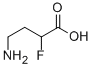 DL-4-氨基-2-氟丁酸, 34069-57-3, 结构式