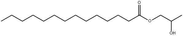 2-hydroxypropyl myristate Structure