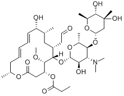 Leucomycin V 3-propanoate Struktur
