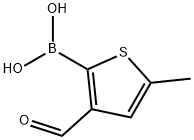 3-FORMYL-5-METHYL-2-THIOPHENEBORONIC ACID, 36155-76-7, 结构式