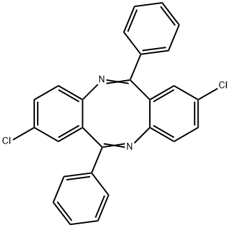 2,8-DICHLORO-6,12-DIPHENYLDIBENZO(B,F)(1,5)DIAZOCINE Structure