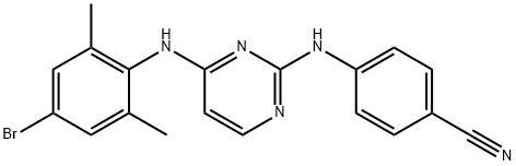 4-[[4-[(4-BROMO-2,6-DIMETHYLPHENYL)AMINO]-2-PYRIDIDINYL]AMINO]-BENZONITRILE|利匹韦林中间体