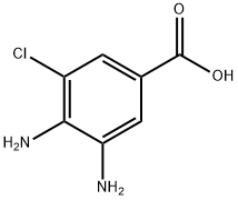 3,4-DIAMINO-5-CHLOROBENZOIC ACID Structure