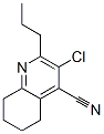 4-Quinolinecarbonitrile,  3-chloro-5,6,7,8-tetrahydro-2-propyl- Struktur