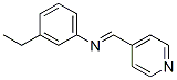 Benzenamine, 3-ethyl-N-(4-pyridinylmethylene)- (9CI) Structure