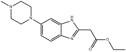 Ethyl 2-[5-(4-methylpiperazinyl)benzimidazol-2-yl]acetate