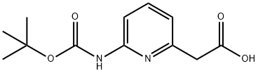 (6-tert-Butoxycarbonylamino-pyridin-2-yl)-acetic acid|6-叔丁氧羰基氨基-2-吡啶乙酸