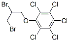 2,3,4,5,6-ペンタクロロ-1-(2,3-ジブロモプロポキシ)ベンゼン 化学構造式