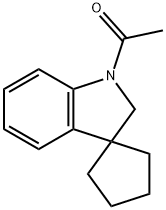 1-Acetylspiro[indoline-3,1'-cyclopentane] Struktur