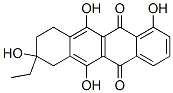 8-Ethyl-7,8,9,10-tetrahydro-1,6,8,11-tetrahydroxy-5,12-naphthacenedione Struktur