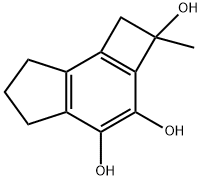 1H-Cyclobut[e]indene-2,3,4-triol, 2,5,6,7-tetrahydro-2-methyl- (9CI) Struktur