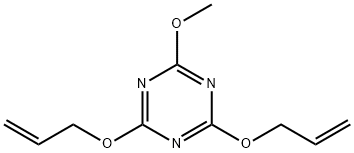 4,6-bis(allyloxy)-2-methoxy-1,3,5-triazine Structure