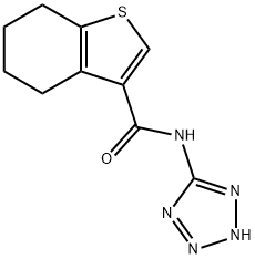 Benzo[b]thiophene-3-carboxamide, 4,5,6,7-tetrahydro-N-1H-tetrazol-5-yl- (9CI) Struktur
