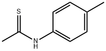 N-(4-メチルフェニル)チオアセトアミド 化学構造式