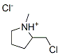 2-クロロメチル-1-メチルピロリジン·塩酸塩 化学構造式