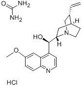 キニン尿素二塩酸塩 化学構造式
