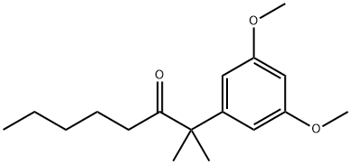 2-(3,5-DIMETHOXY-PHENYL)-2-METHYL-OCTAN-3-ONE Structure